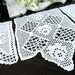 Crochet Armchair Doilies Vintage Sofa Doily Lot - Center Doily Damaged 7352