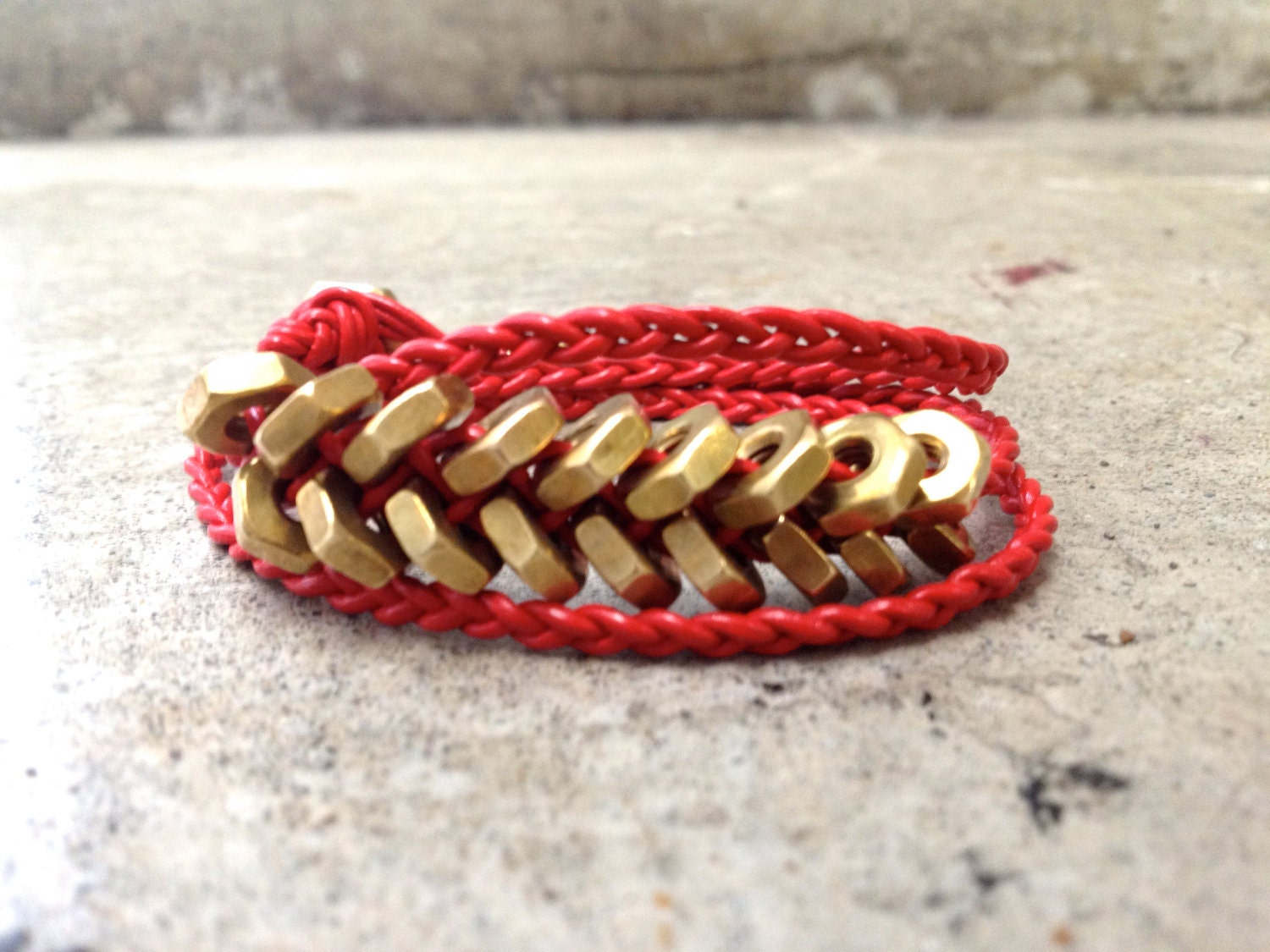 LUXLA Red Haze Hex Bracelet