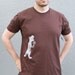 Funny T Shirt, T- Rex Shirt, Dinosaurs, Mens  Shirt, 247 team, Brown