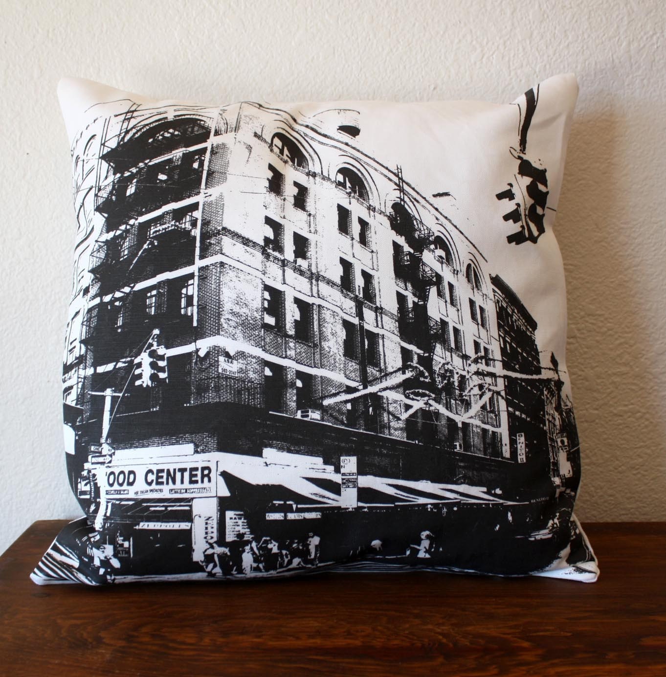 New York City Pillow - Urban Throw Style no6 - 16 x 16