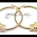 18kt Gold Filled 2 inch Hoop Earrings - Wedding Earrings - Birthday Gift