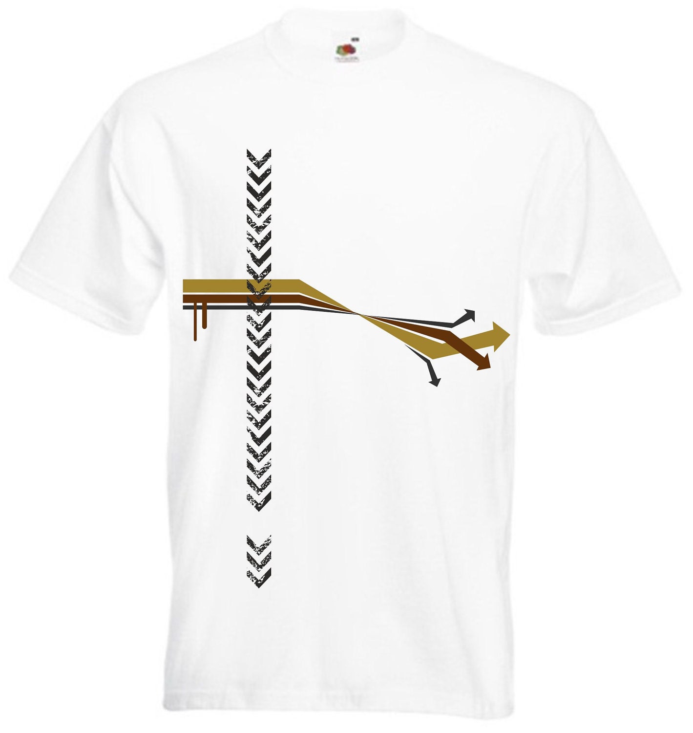 Mens custom made t-shirt, silk screen printed