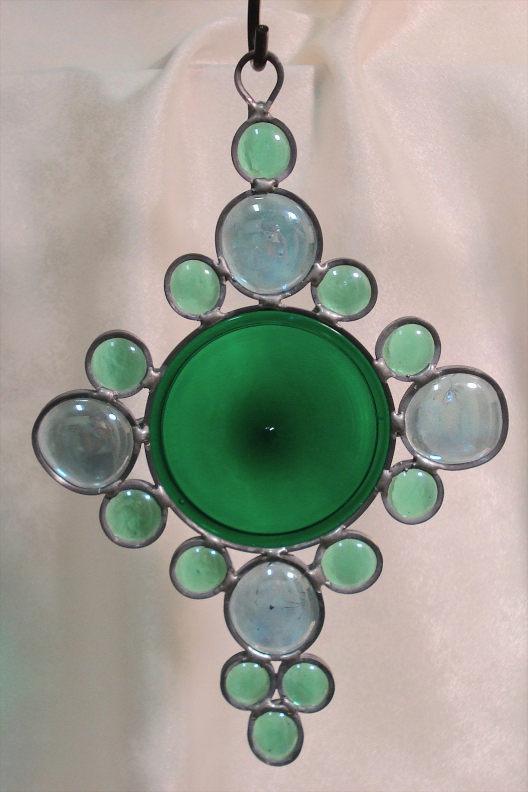 Stained Glass Cross Suncatcher - Faith
