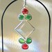 Stained Glass Ornament - Mistletoe Suncatcher