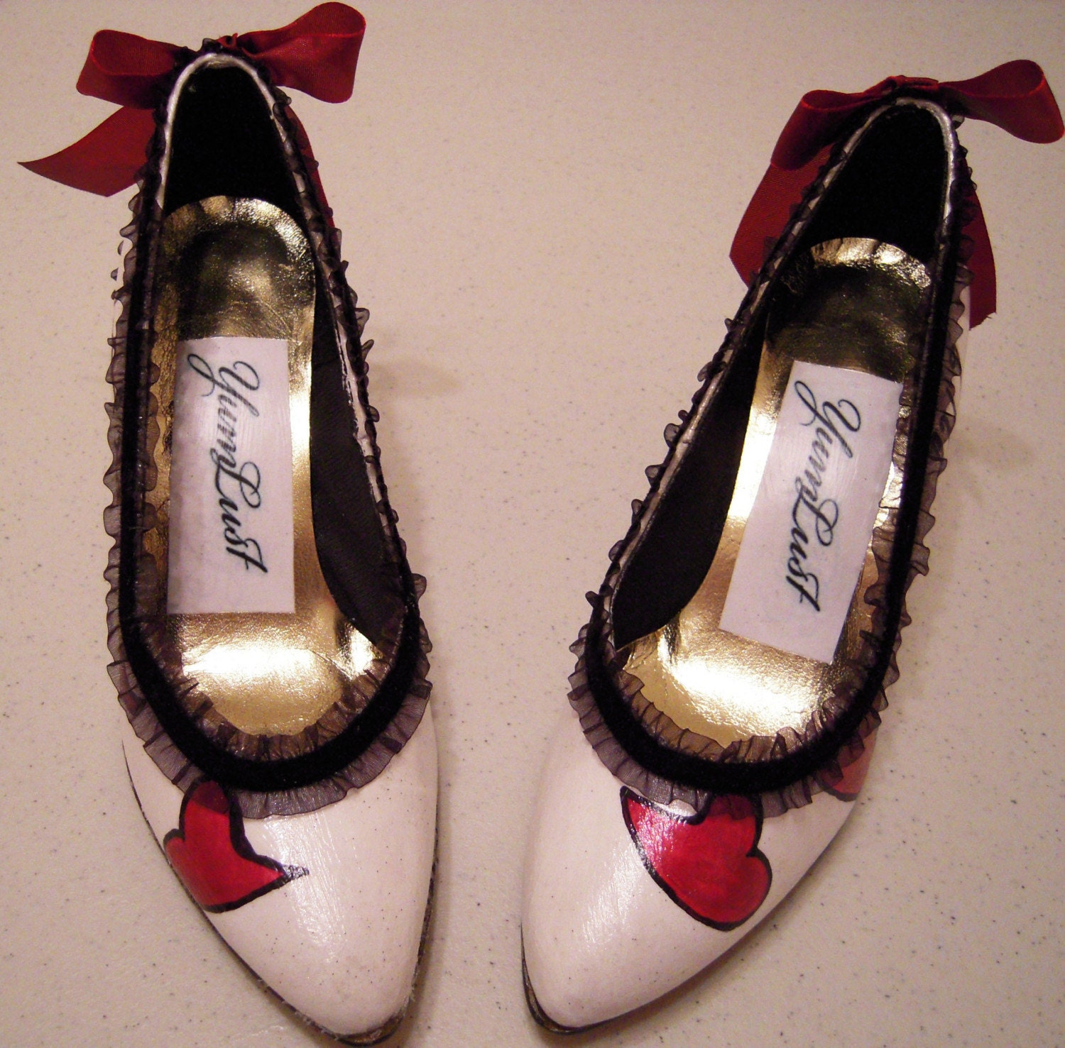 Victorian-esque, dripping-with-cute Lady Love Shoes