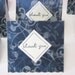 Set of 12 Handmade Midnight Blue Stamped Thank You Notes Mini Notecards Perfect For Etsy Sellers