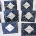 Set of 12 Handmade Midnight Blue Stamped Thank You Notes Mini Notecards Perfect For Etsy Sellers