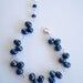 Royal Blue Pearl Bracelet - Blue Fresh Water Pearls, Sterling Silver
