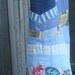 Blue Sunburst Hippie Chic Skirt from Vintage Fabrics, Size 8