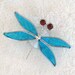 Saffire Blue Dragonfly Suncatcher