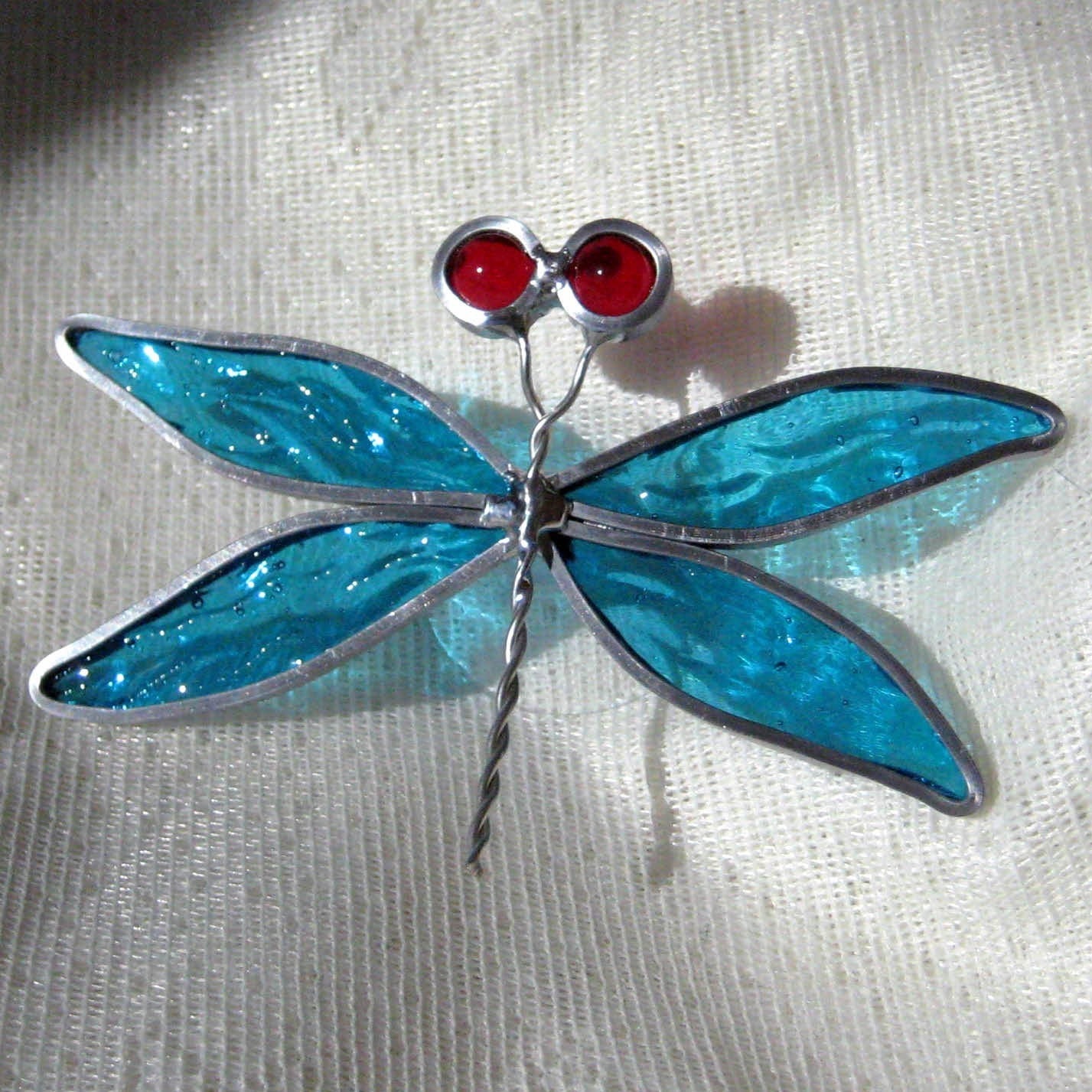 Saffire Blue Dragonfly Suncatcher