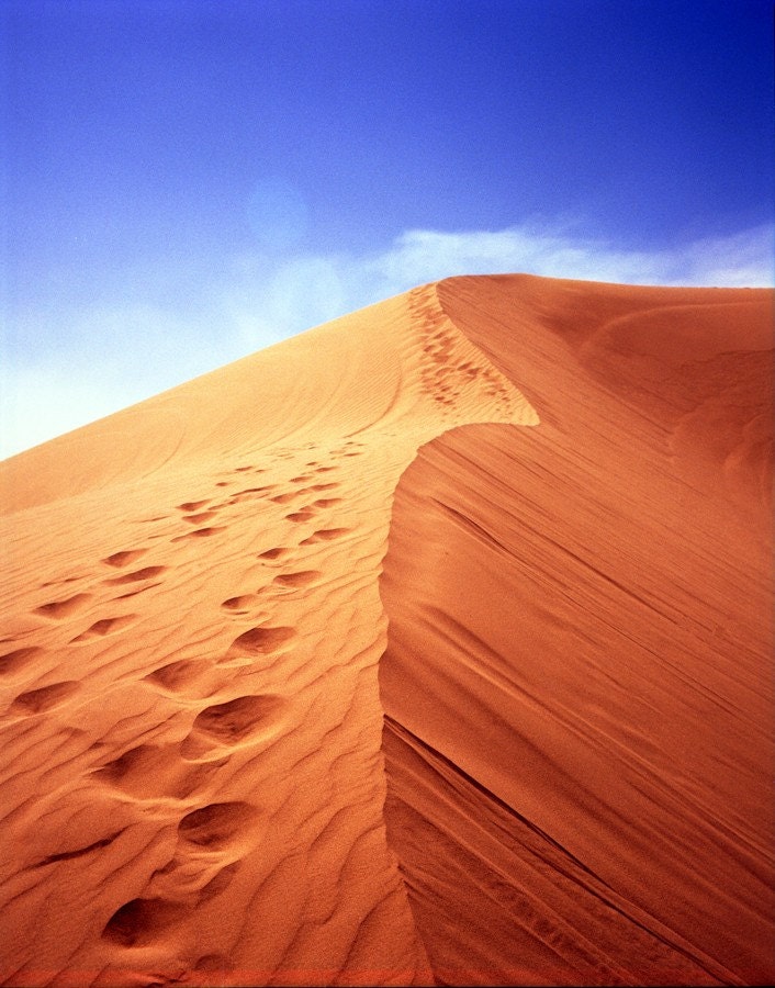 Over the dune - 8x10 Signed Fine Art Photograph, California Dunes, Sand, Desert