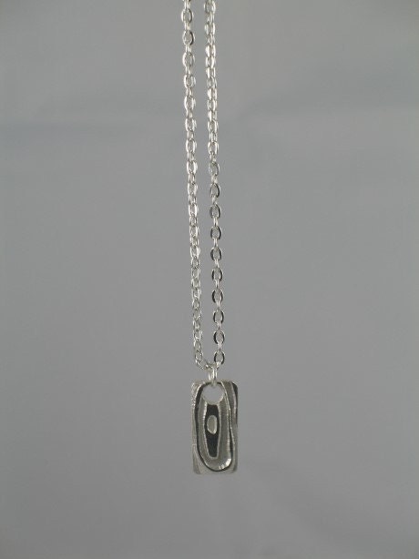 PMC Pendant Single Silver Medallion Necklace