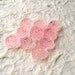 Cute Japanese Cabochons - Pearlized and Glittery Roses LIGHT PINK