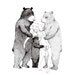 Three Bears - 8x10 print