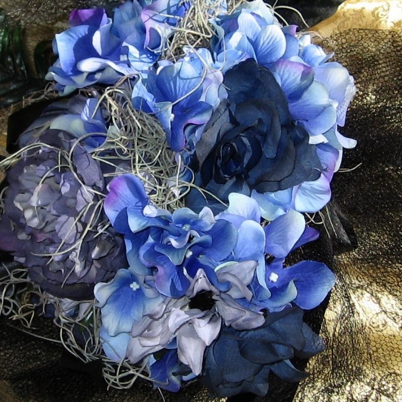 Elegant Gothic Silk Bridal Bouquet From TheBohemianGoddess