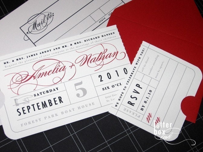 Vintage Ticket Wedding Vintage Ticket Wedding