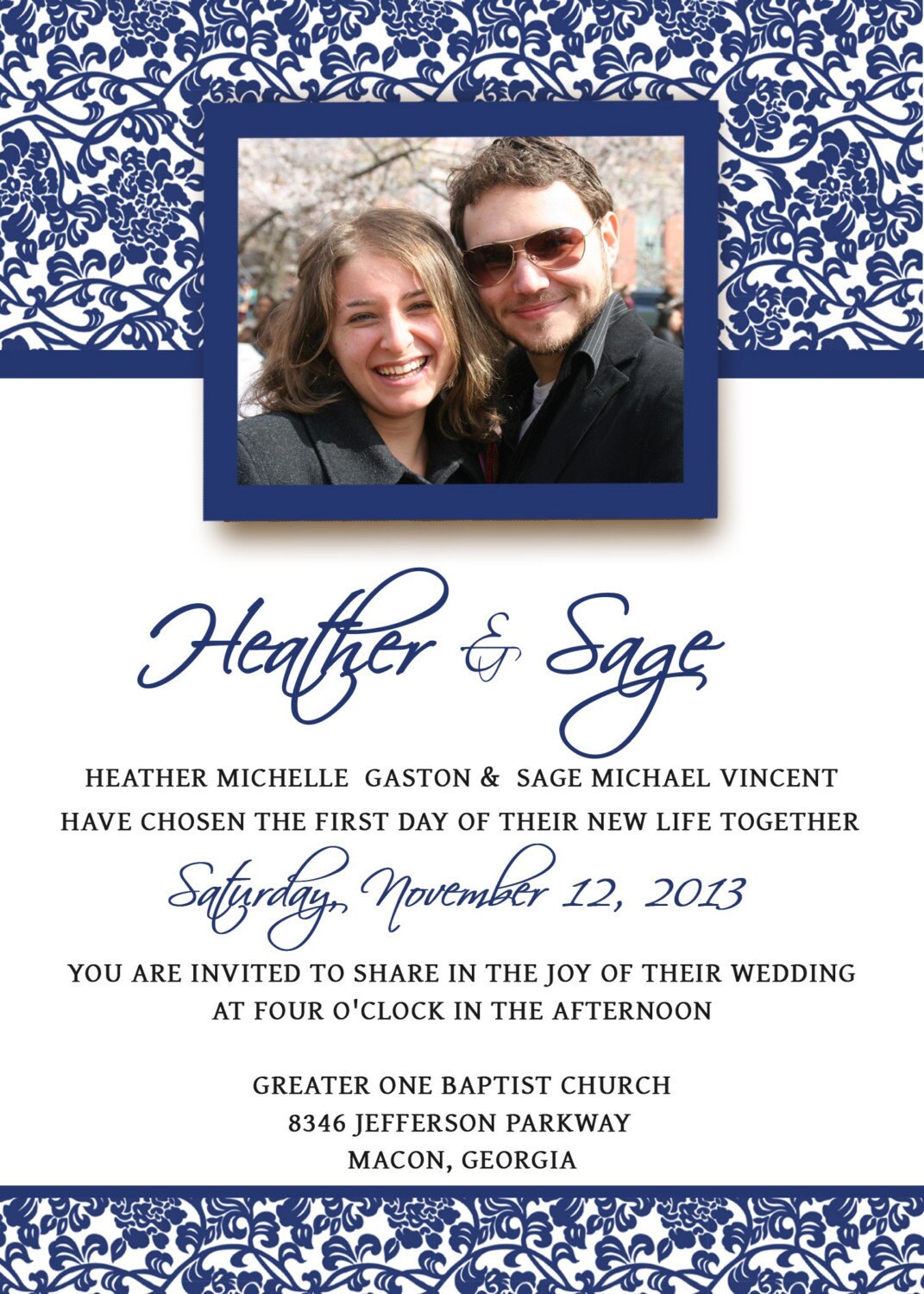 non formal wedding invitation templates