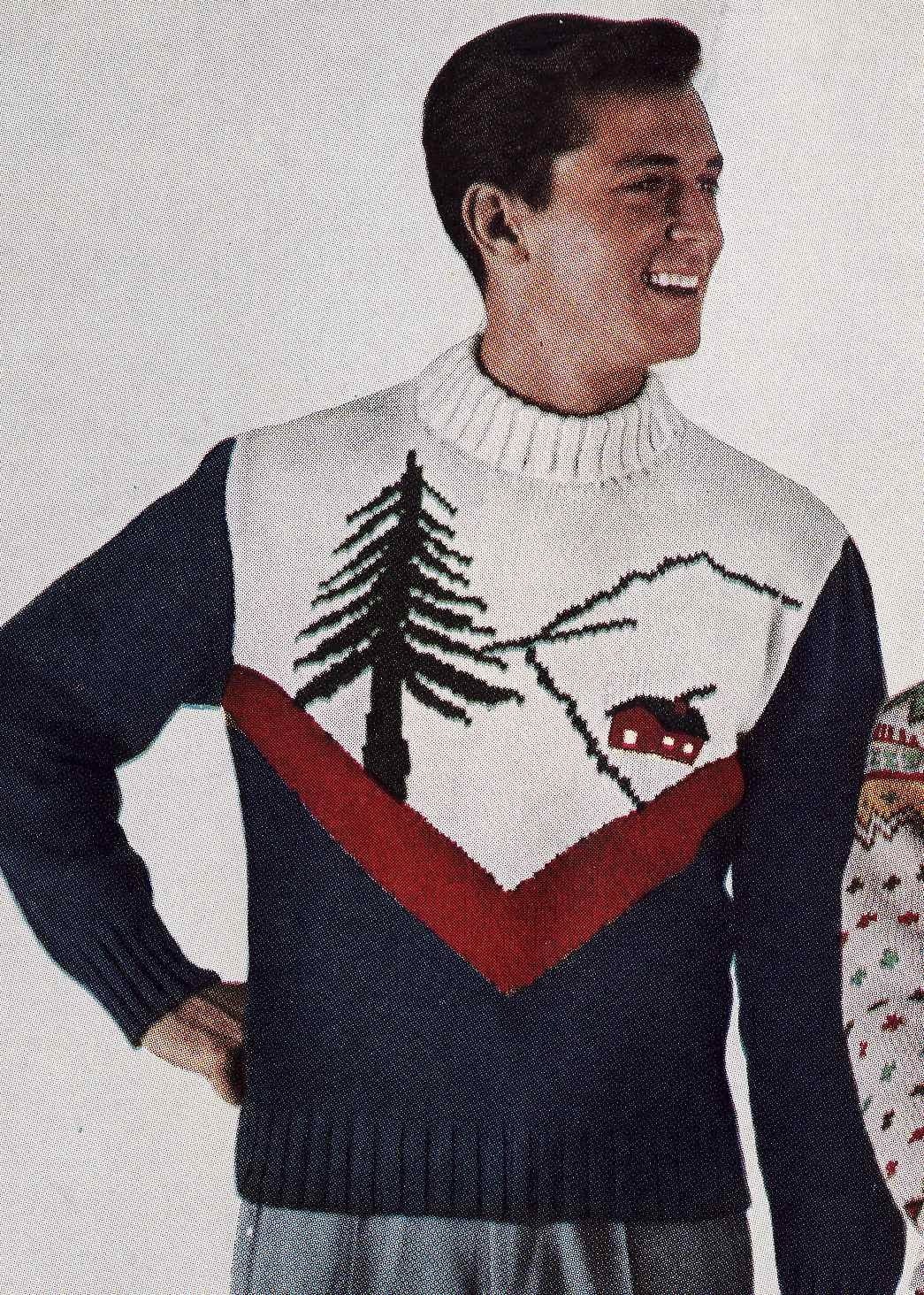 Ski Sweaters at RustyZipper.Com Vintage Clothing