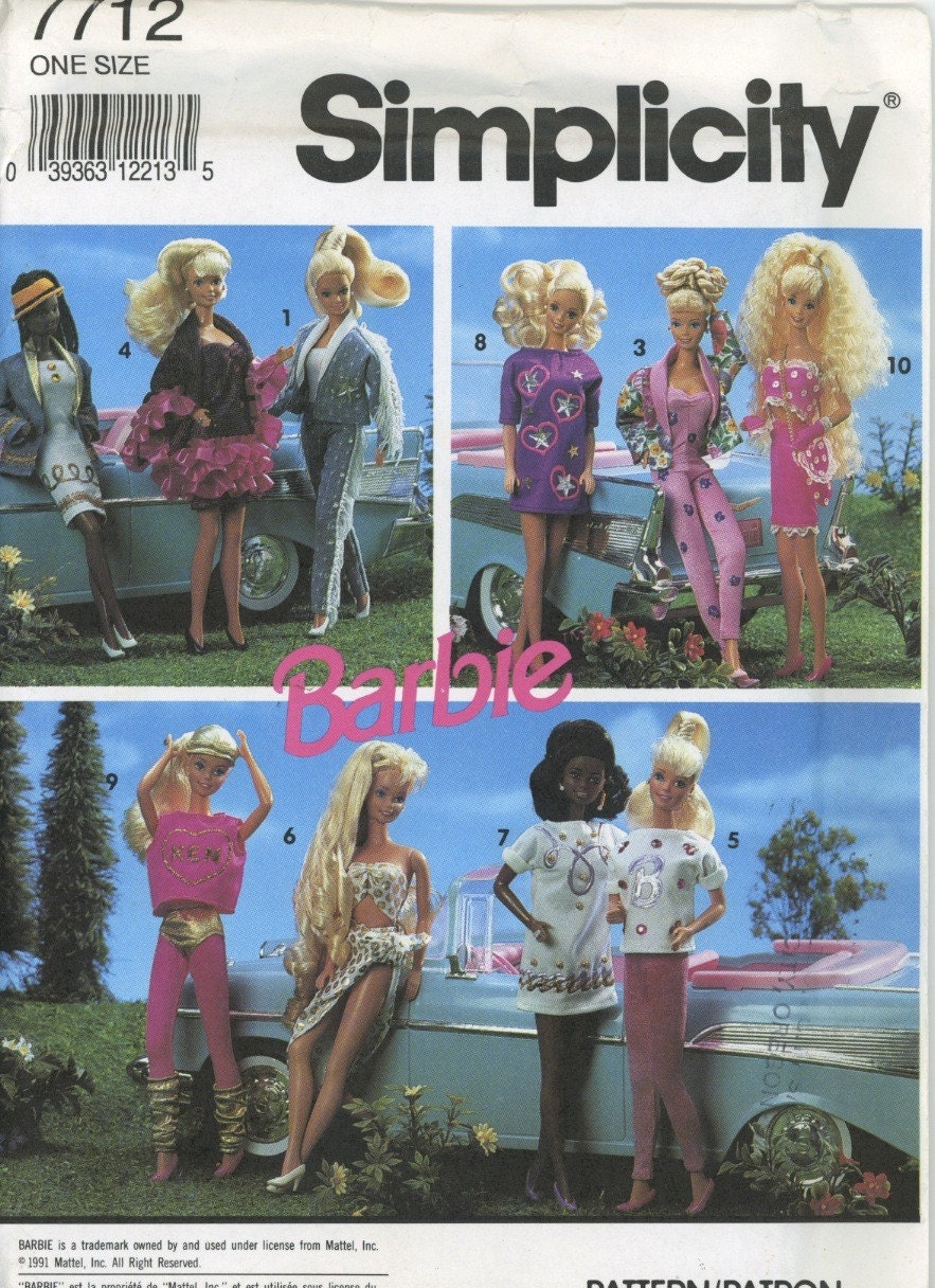 Free Sewing Patterns to Sew Clothes for Barbie a Fashion Dolls