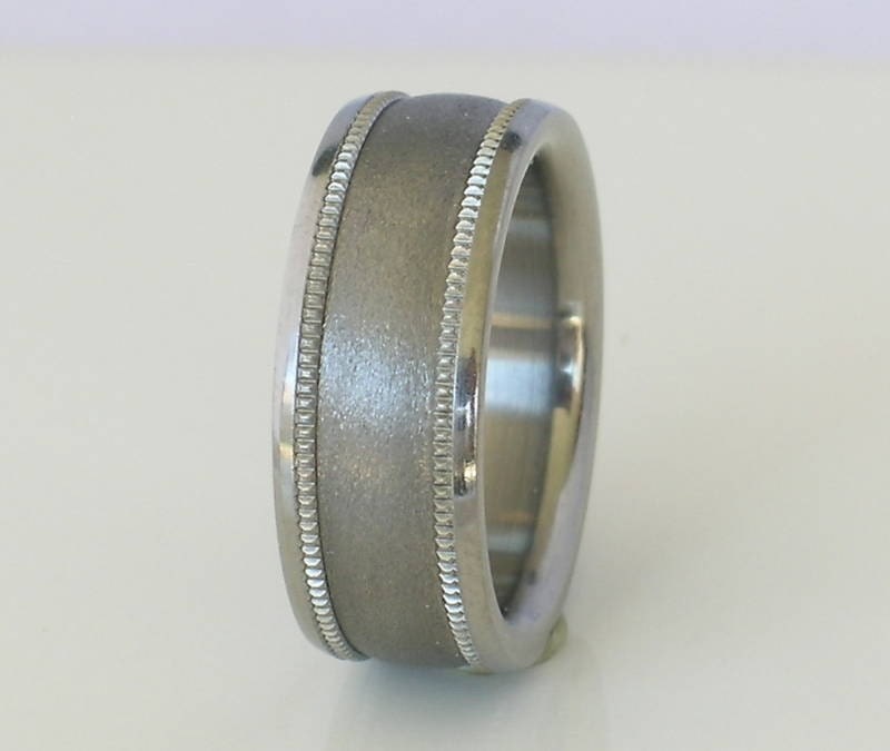 Custom Tungsten Titanium Wedding Band Men Ladies Ring Size 418 Available 
