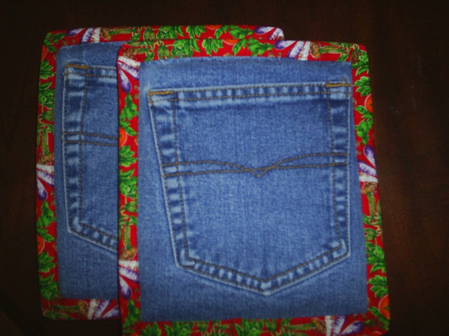 Pot Holders Made Out Of Jeans at Waldo Edwards blog