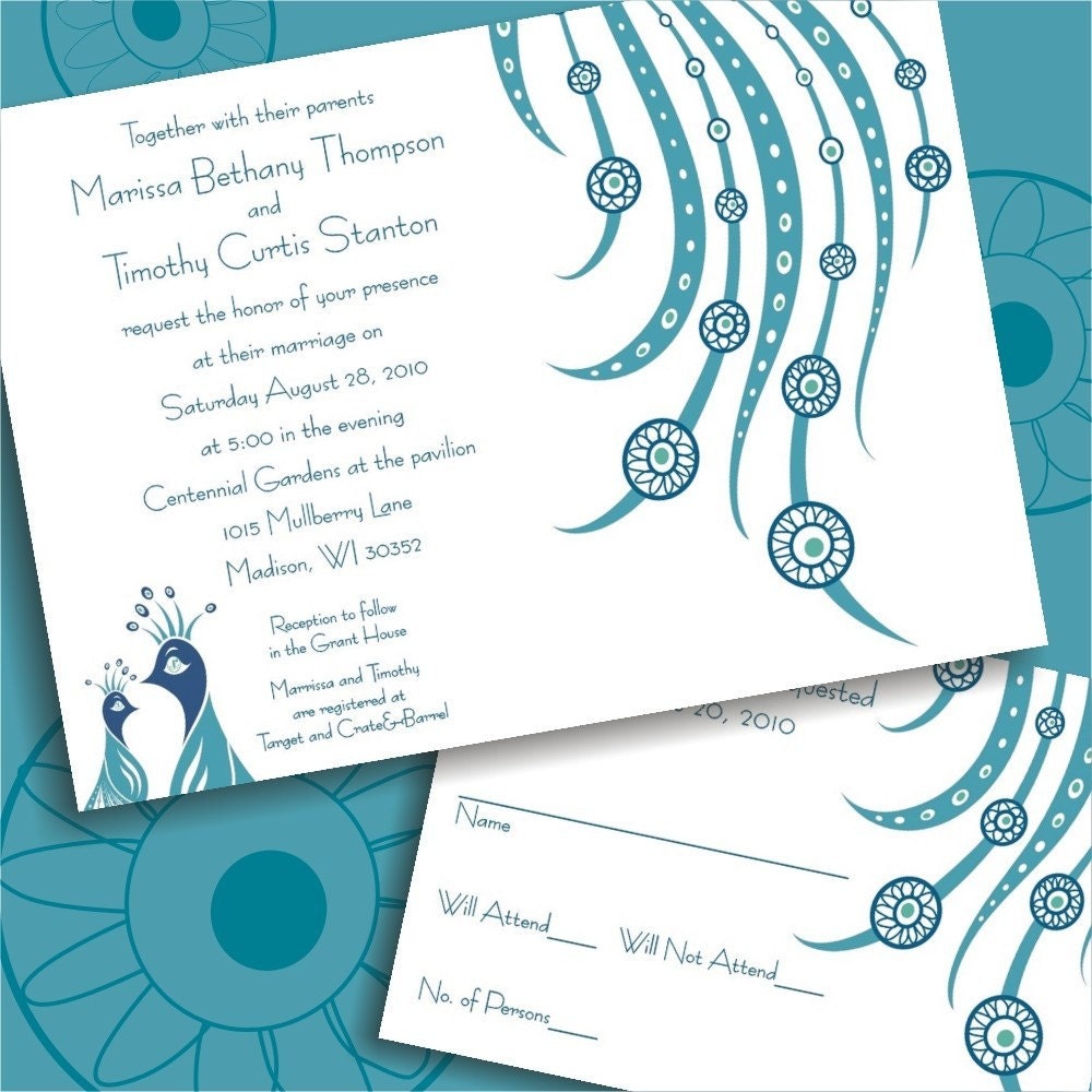 sample of wedding invitation cards (sunflower logo)