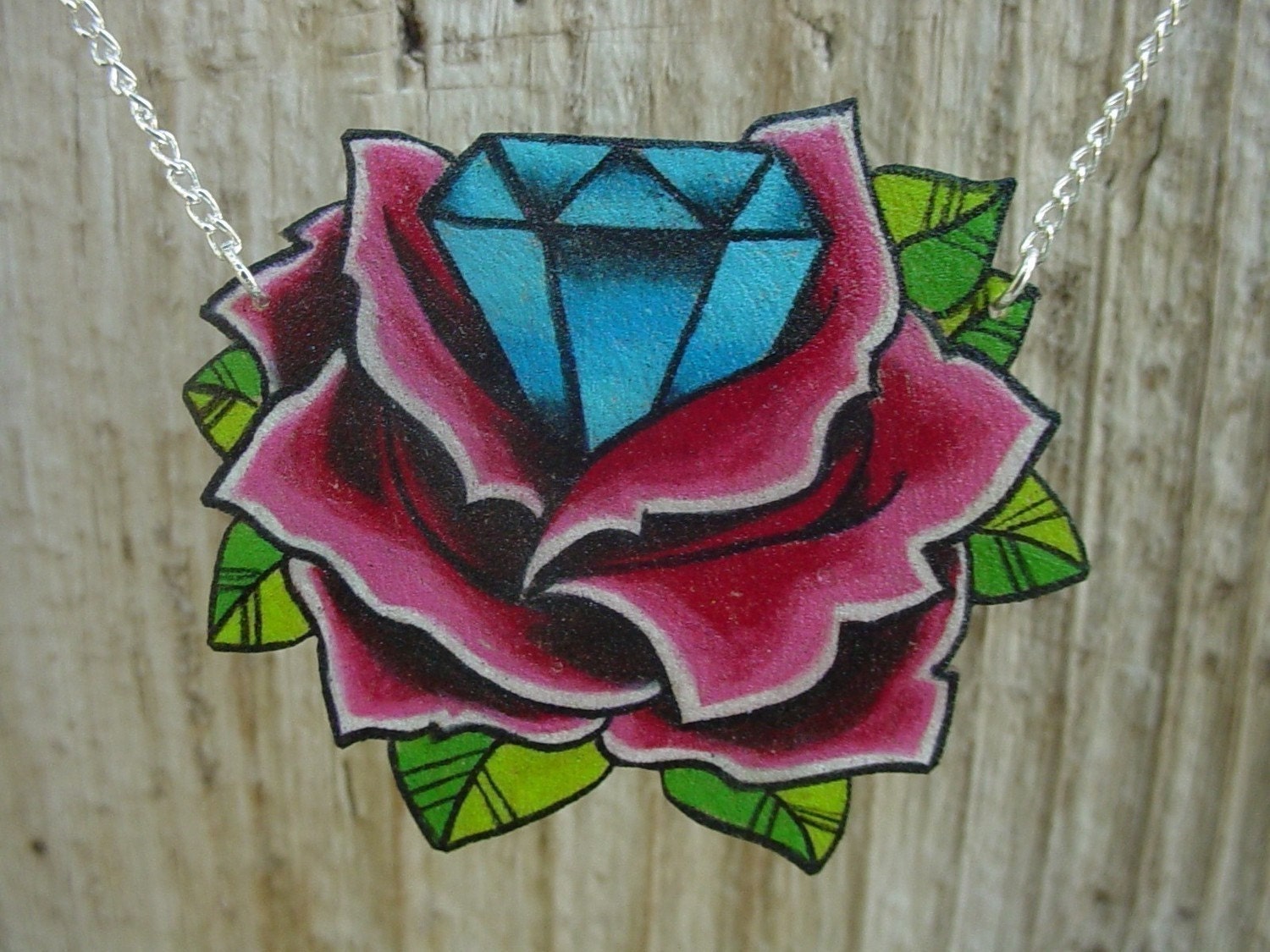 vintage tattoo inspired rose