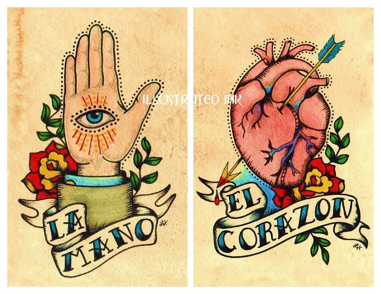 Old School Tattoo LA MANO and