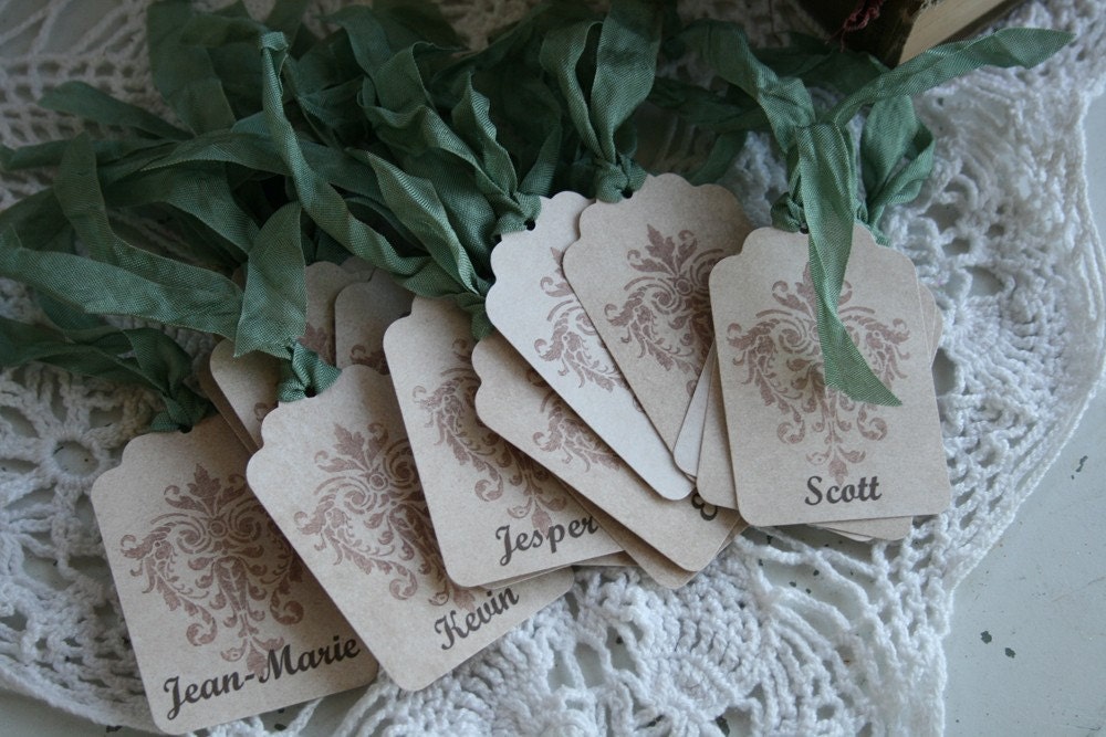 50 Custom Name Cards Place cards Table Numbers weddings events 