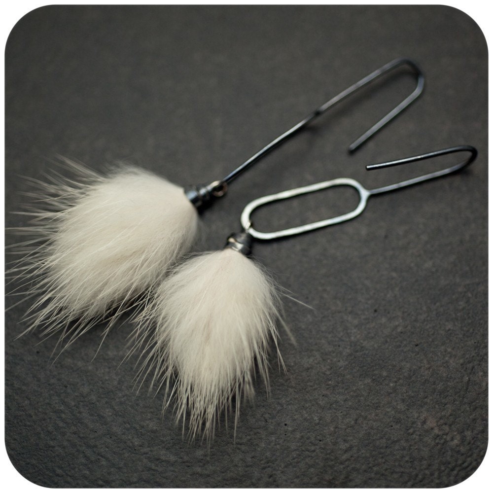 Furry earrings