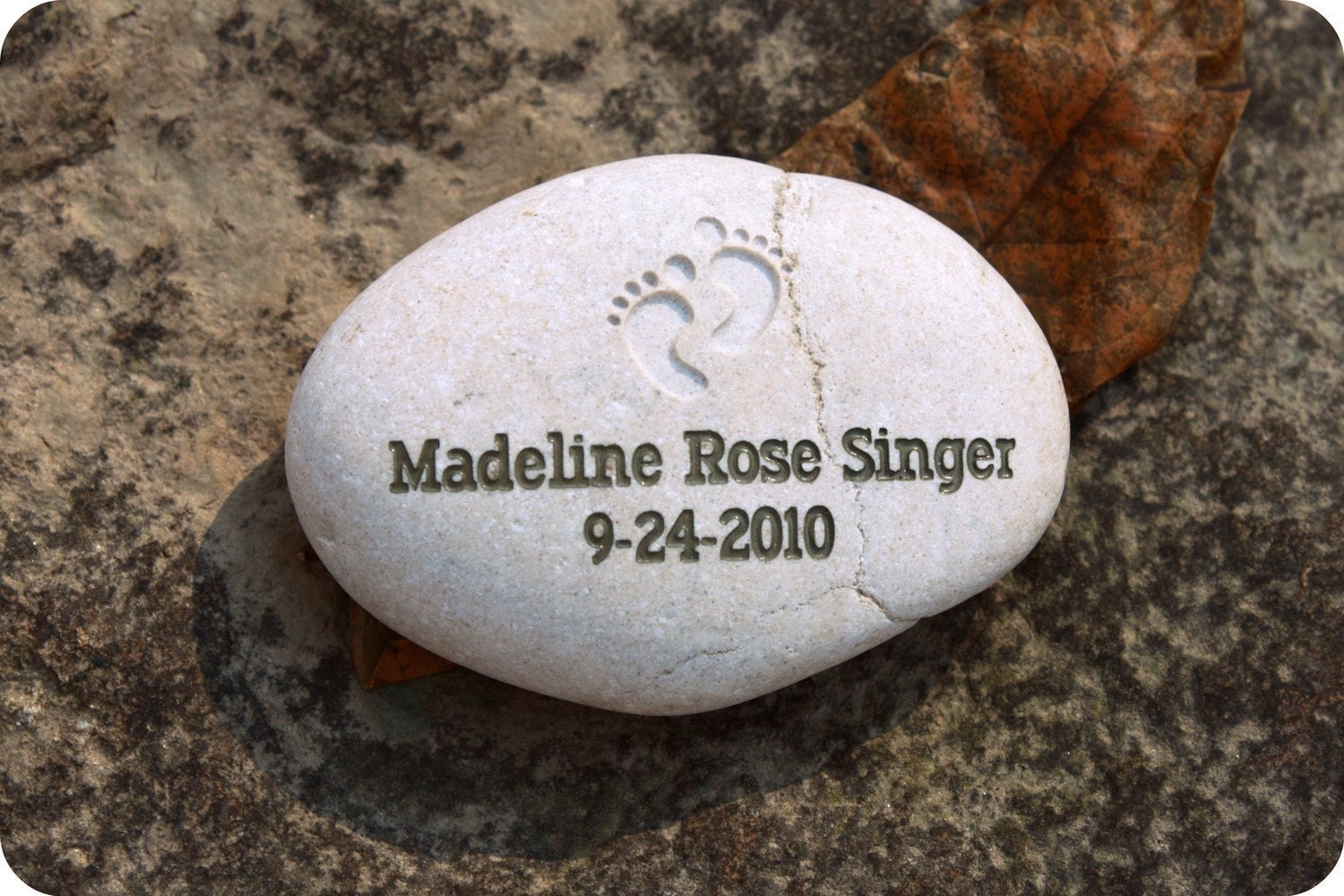 Infant loss memorial stone