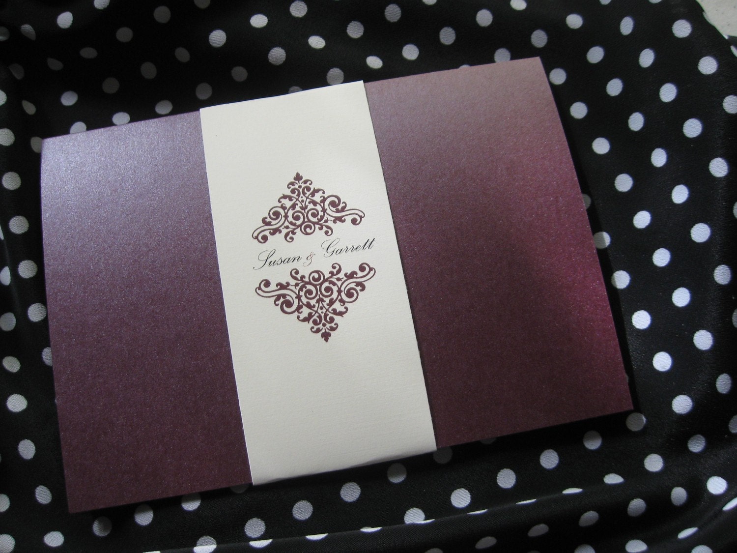 plum and ivory wedding invitations plum and ivory wedding invitations