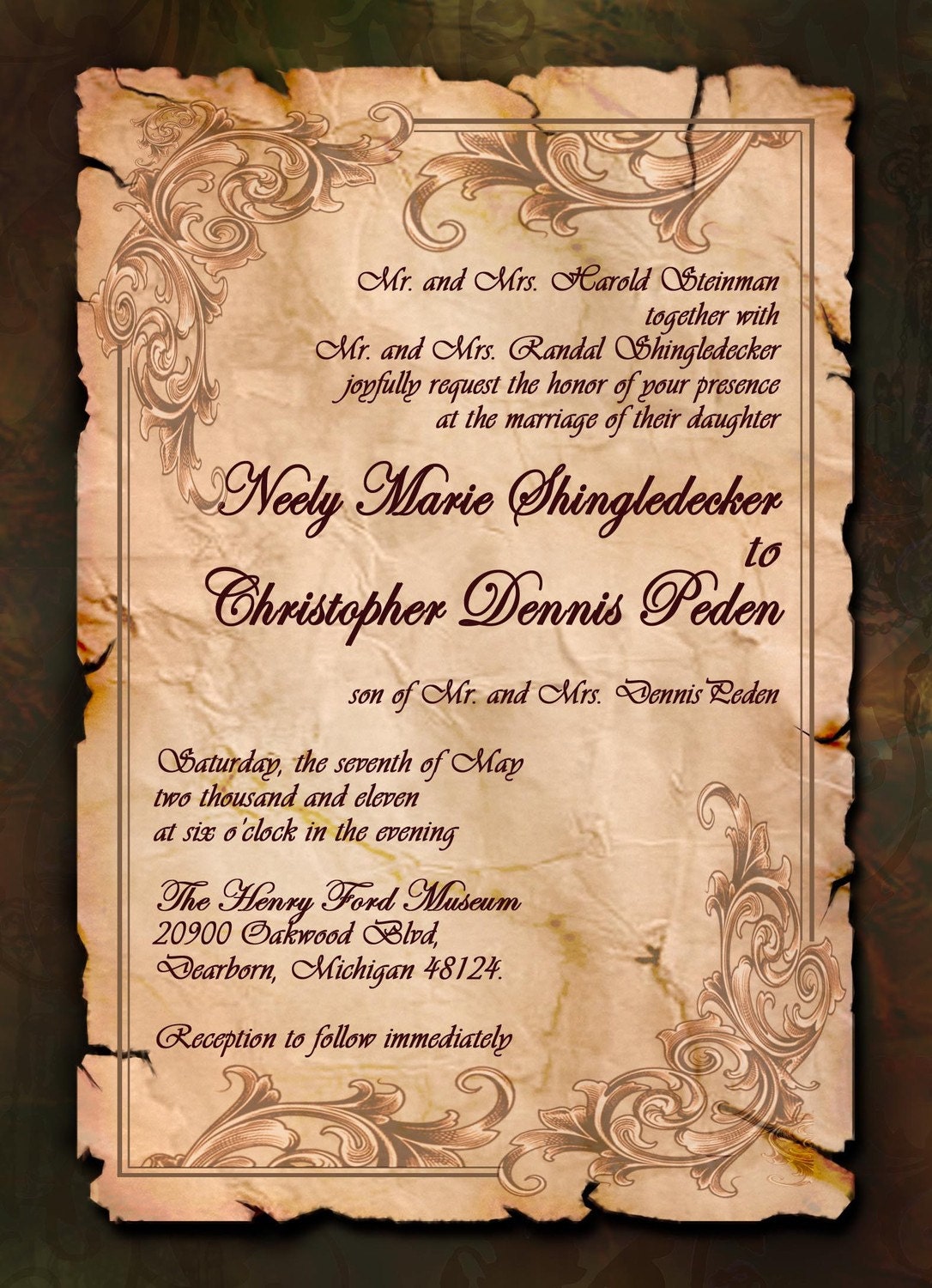 wedding invitations background design