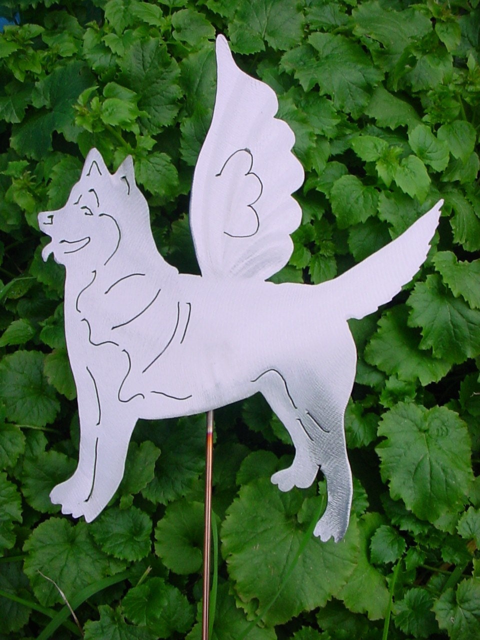 Steel Dog Yard Art