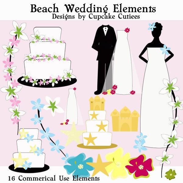 Romantic Wedding Graphics Printable wedding clip art and hearts graphics 