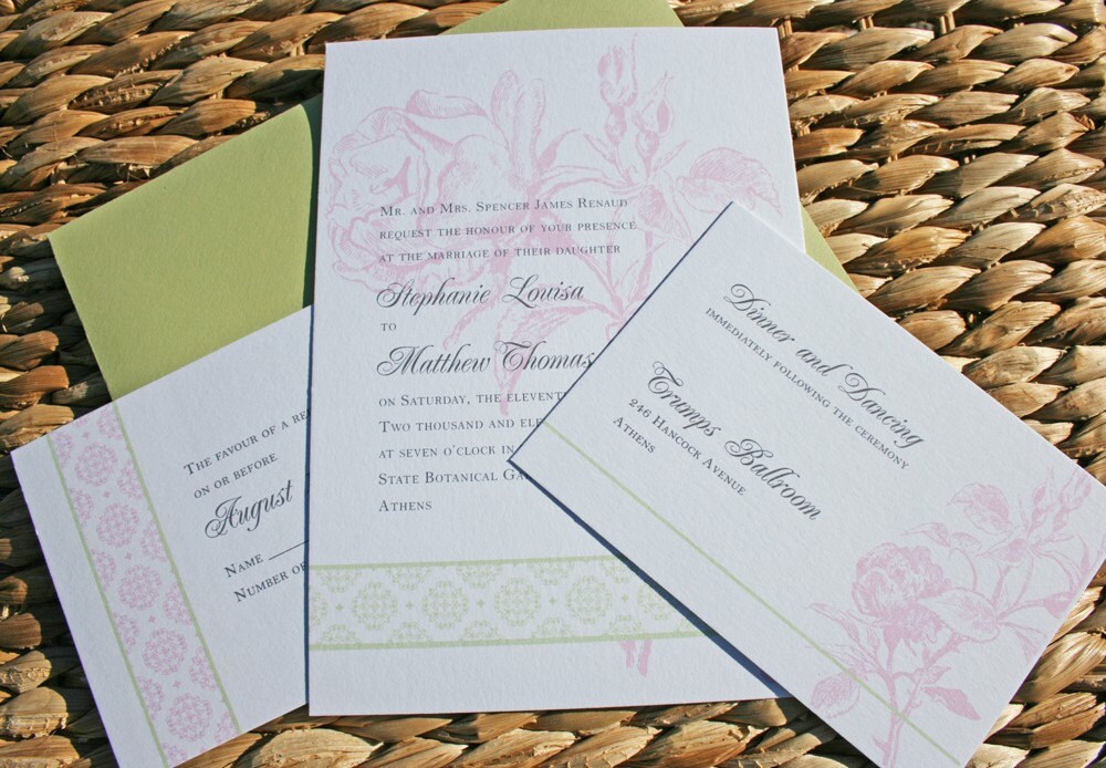 old fashioned wedding invitation background