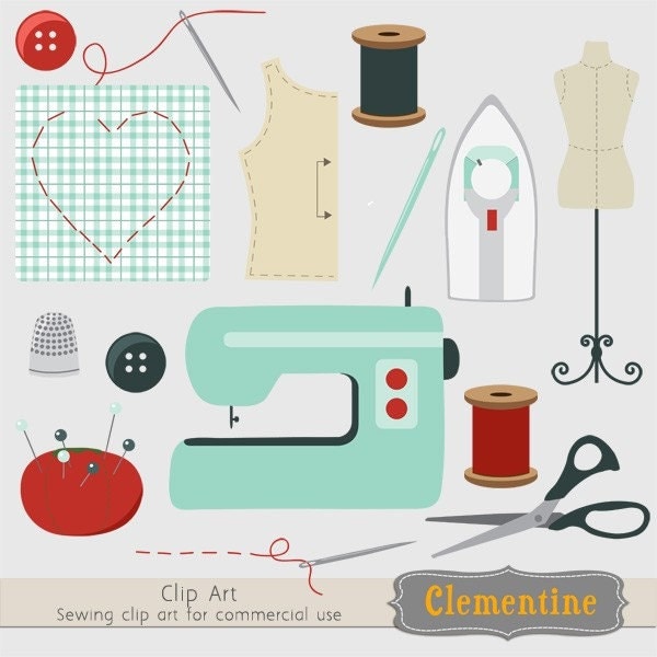 free machine embroidery clipart - photo #3