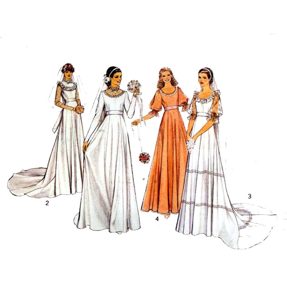 Wedding dress bridesmaid dress sewing pattern Style 2525