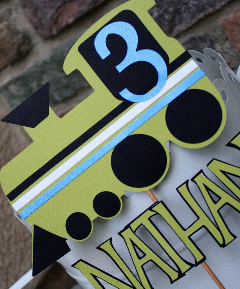 Train Cake Topper Train birthday, Train party, Planes party