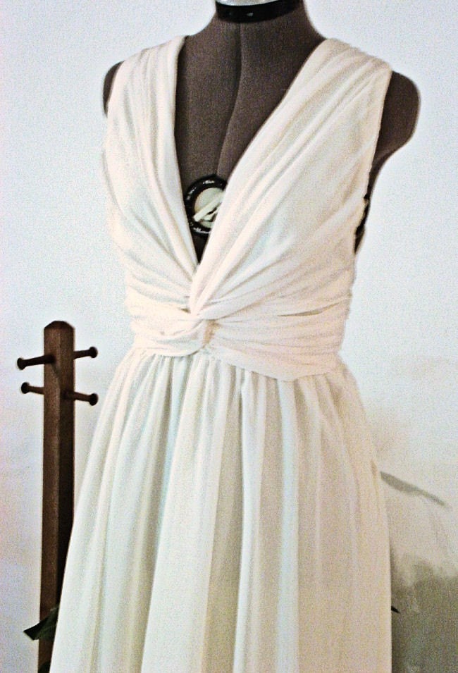 Short Grecian Wedding Dress by Sash Couture From SashCouture1