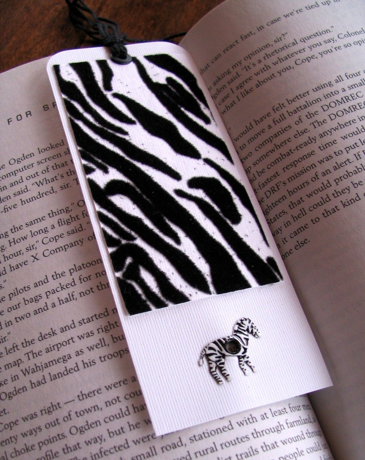 Fuzzy Zebra animal print