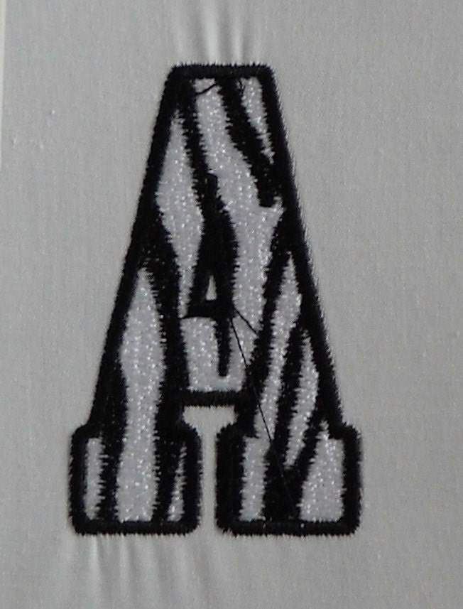 zebra striped font for brother embroidery machines