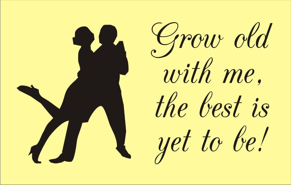 Stencil love romance wedding anniversary grow old with me image and 