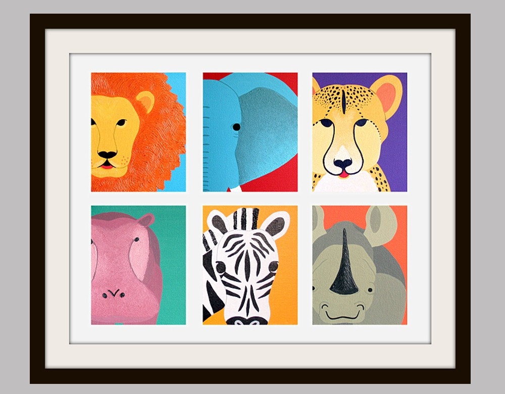 Safari+canvas+art+for+kids