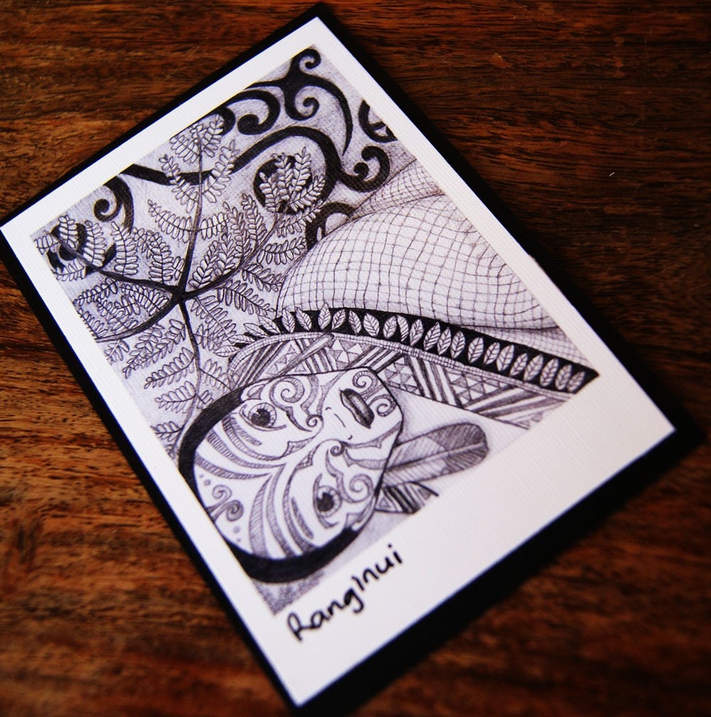 ACEO Print Maori Tribal Myth