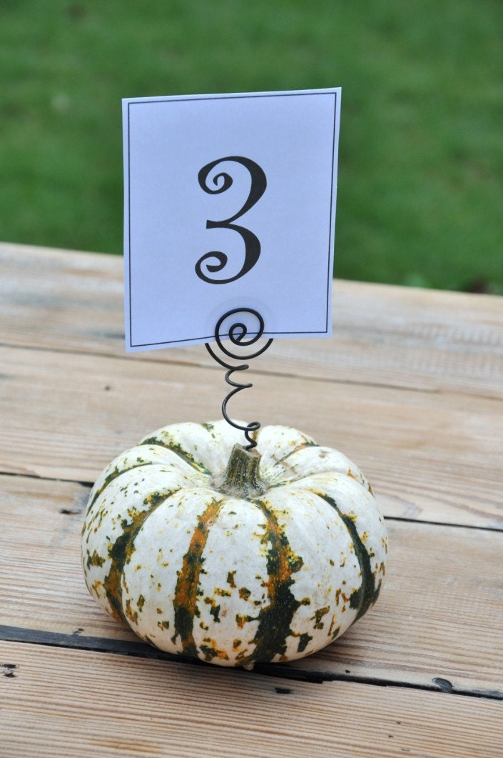 15 Rustic Wire Table Number Holder Pick Fall Wedding Ideas Cards Number 