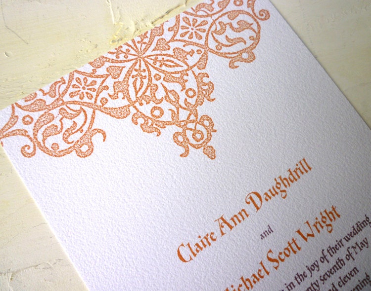 Italian wedding invitation sample From melina