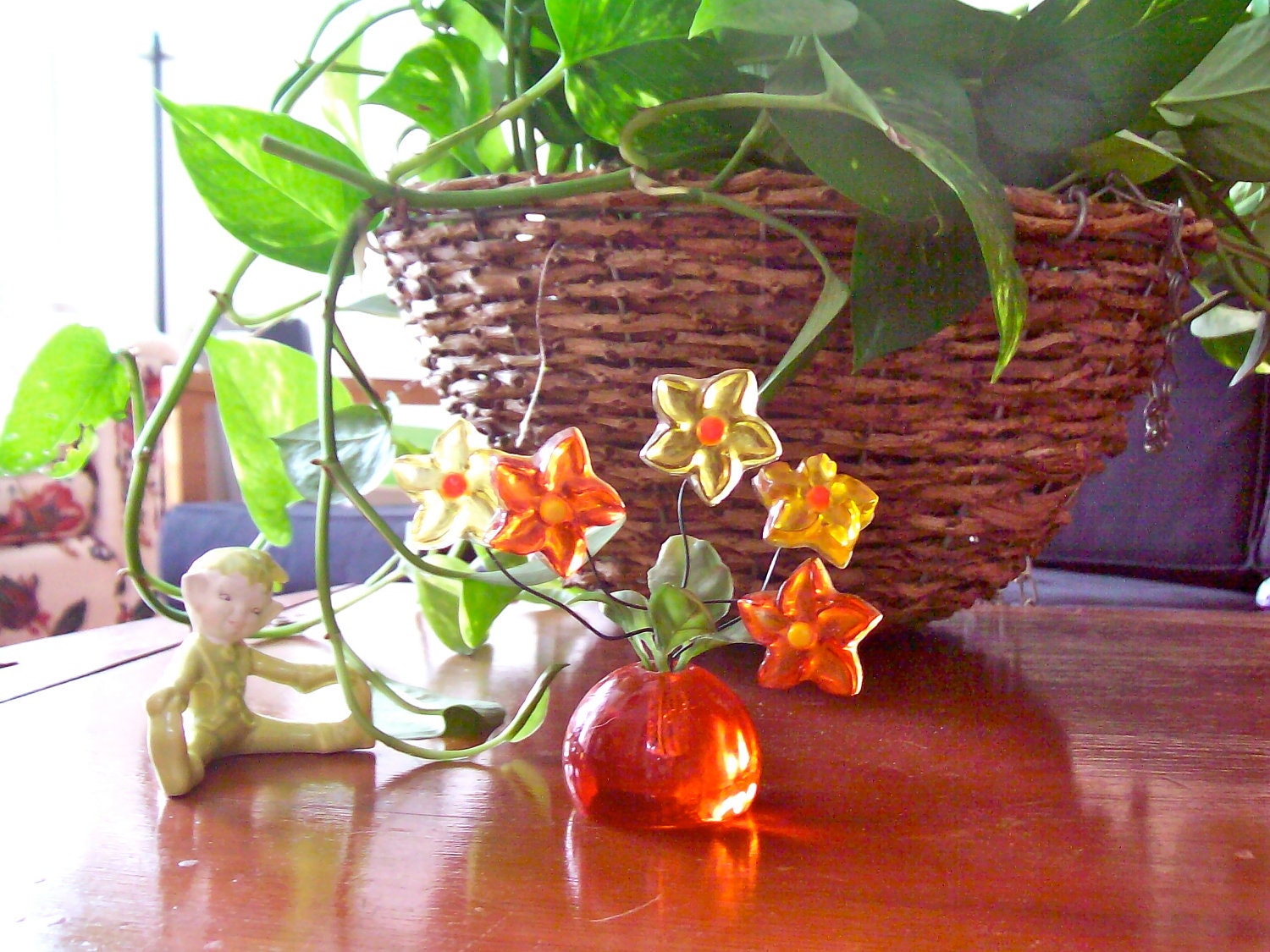 Vintage Lucite Flower