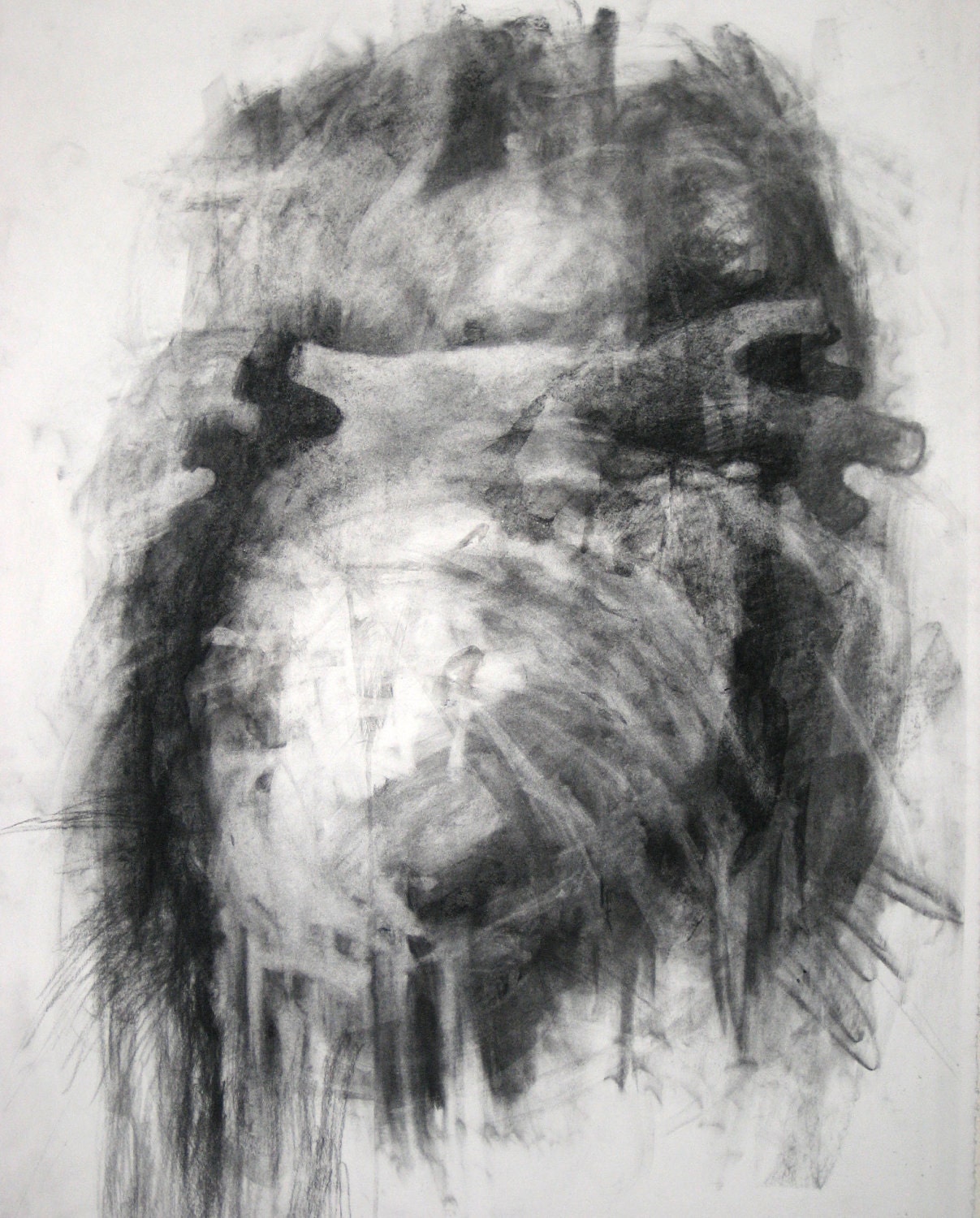 Heart Charcoal Drawing 22 x 28